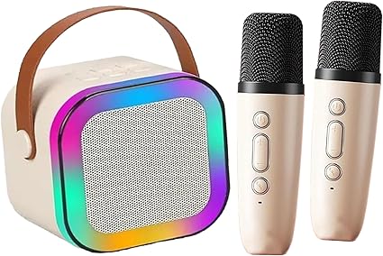 Mini Karaoke Bluetooth Speaker + Wireless Mic